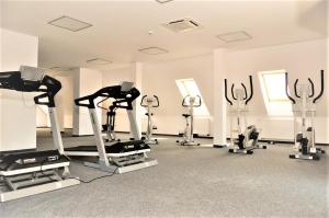 Fitness centrum a/nebo fitness zařízení v ubytování Puchacz - Spa