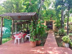 Zahrada ubytování Yaxche Centro Hostal y Camping