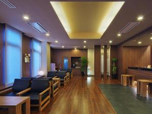 The lobby or reception area at Hotel Route Inn Hitachinaka