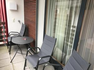 Ein Sitzbereich in der Unterkunft Apart Albore