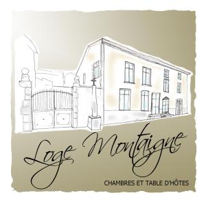 un dibujo de una casa con las palabras hipotecas de arrendamiento en Loge Montaigne, en LʼHôpital-sous-Rochefort