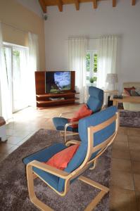 TV a/nebo společenská místnost v ubytování Ferienhaus Eifel