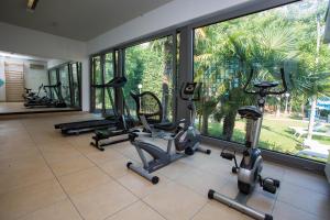 Fitness centrum a/nebo fitness zařízení v ubytování Hotel Abano Astoria