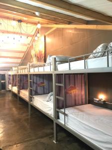 Krevet ili kreveti na sprat u jedinici u okviru objekta May Rooms Taipei Nangang Station