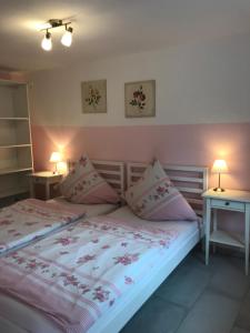 Ένα ή περισσότερα κρεβάτια σε δωμάτιο στο Unterkunft für Arbeiter und Monteure