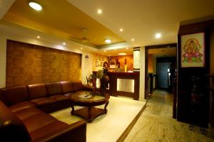Khu vực ghế ngồi tại Hotel Nandini
