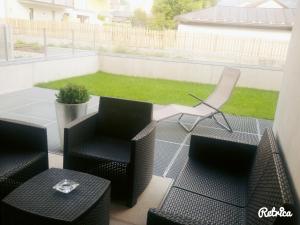 A seating area at Apartment Bruneck Central