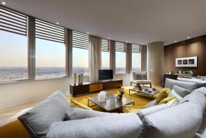 A seating area at Eurostars Torre Sevilla