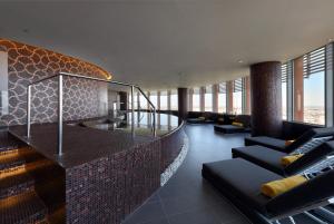 A seating area at Eurostars Torre Sevilla