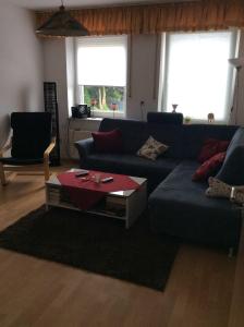 Χώρος καθιστικού στο Ferienwohnung im Grünen