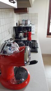 Kuchyň nebo kuchyňský kout v ubytování Apartment Larin