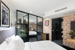 Ένα ή περισσότερα κρεβάτια σε δωμάτιο στο The Highland House