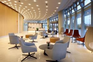 A seating area at Eurostars Torre Sevilla