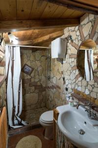 Kylpyhuone majoituspaikassa Le Capanne di Villa Margherita