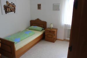 Postel nebo postele na pokoji v ubytování Gasthaus Mösle