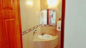Koupelna v ubytování Hotel La Alondra