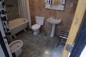 Phòng tắm tại Hostel Brava mansa