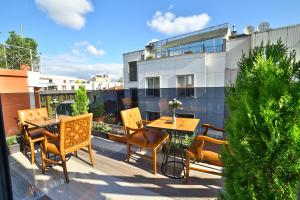 Balkón nebo terasa v ubytování Beethoven Hotel & Suite