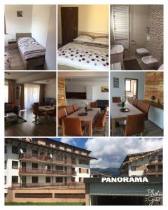 a collage of photos of a hotel room at Apartmán Donovaly, Panorama in Donovaly