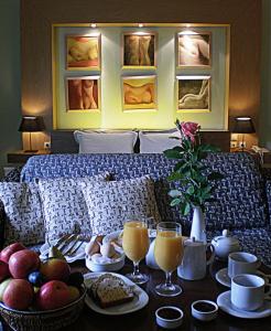 Možnosti snídaně pro hosty v ubytování Aigai Hotel