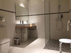 Koupelna v ubytování Hotel Dauphin