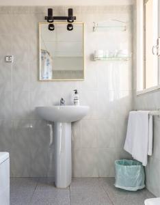 Kúpeľňa v ubytovaní Hostal Urgell