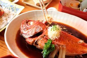 日式旅馆内部或周边提供的食物