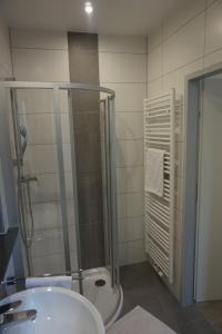 Ein Badezimmer in der Unterkunft Gösserhof