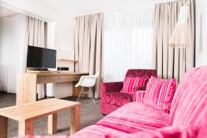 TV a/nebo společenská místnost v ubytování Hotel Rad