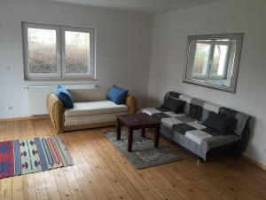 Χώρος καθιστικού στο Ferienwohnungen Elvano