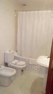 Koupelna v ubytování Hostal Carlos III