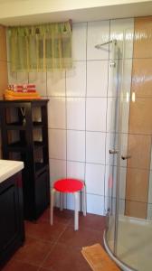 A bathroom at See:Zeit Das_Ferienhaus