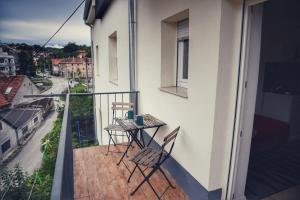 Balkón nebo terasa v ubytování Two Flowers Apartments
