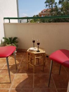 Balkón nebo terasa v ubytování Beachfront Family Escape, Ciovo