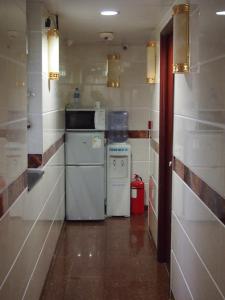 Kuhinja oz. manjša kuhinja v nastanitvi Traveller's Hostel