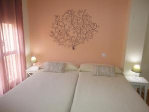 Postel nebo postele na pokoji v ubytování Apartamento Rúa Centro Balcony Calatayud