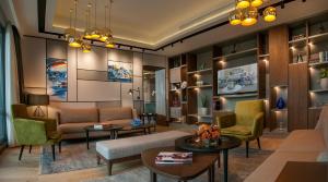 A seating area at Somerset Maslak Istanbul