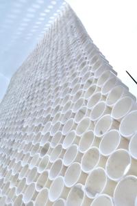 a close up of the side of a building at Villa Alba in Acitrezza