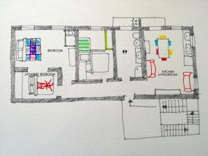 Plan piętra w obiekcie La tua casa nel Quadrilatero
