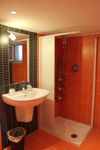 Koupelna v ubytování B&B Solacium