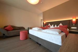 Voodi või voodid majutusasutuse Hotel Gantkofel toas