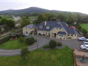 an aerial view of a house with a driveway at Riverside Lodge in Carlingford
