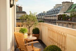 Balkón nebo terasa v ubytování Hôtel De l'Arcade