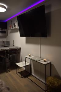 Eldhús eða eldhúskrókur á Little Suite Val d'Isère