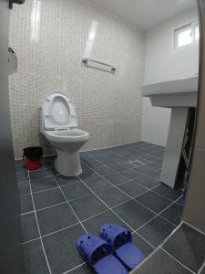 Koupelna v ubytování Bomgoro Guesthouse