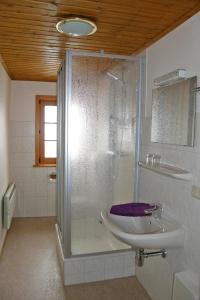 Koupelna v ubytování Ferienwohnungen in Neuwernsdorf ERZ 1080