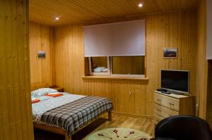 ハミシュキにあるLegenda Gorの小さなベッドルーム(ベッド1台、テレビ付)