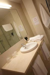 Koupelna v ubytování Hotel Nagusi