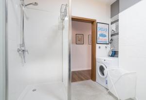 Koupelna v ubytování Quattro Loft Hostel