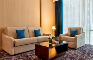 Atpūtas zona naktsmītnē Golden Tulip Doha Hotel